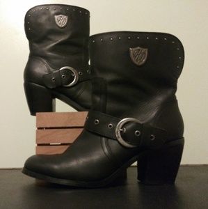 Harley-D Leather Boots sz 8 EXCELLENT shape